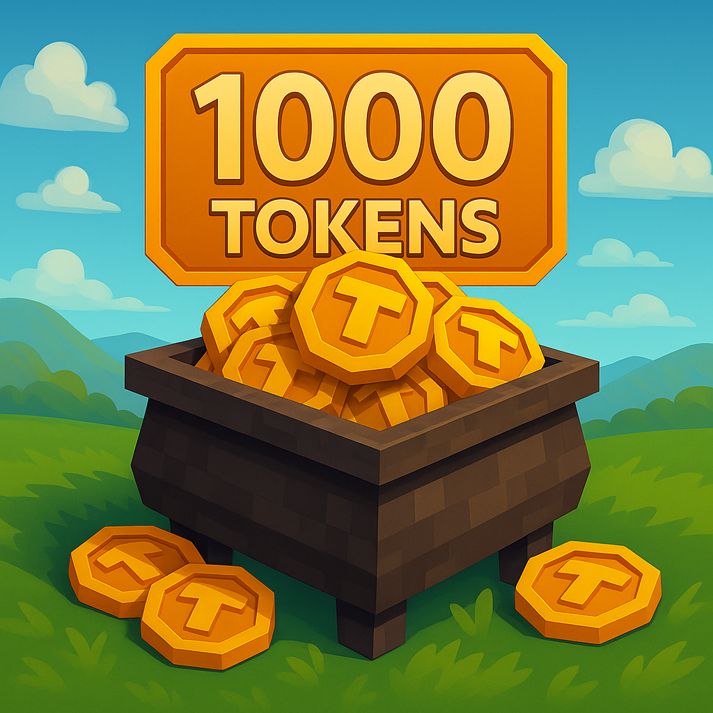 Pack 1000 Tokens (+100 bonus)